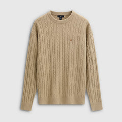 Cheng Yi endorses Gap men's autumn edition teddy bear embroidered loose twisted flower knitted sweater 792337