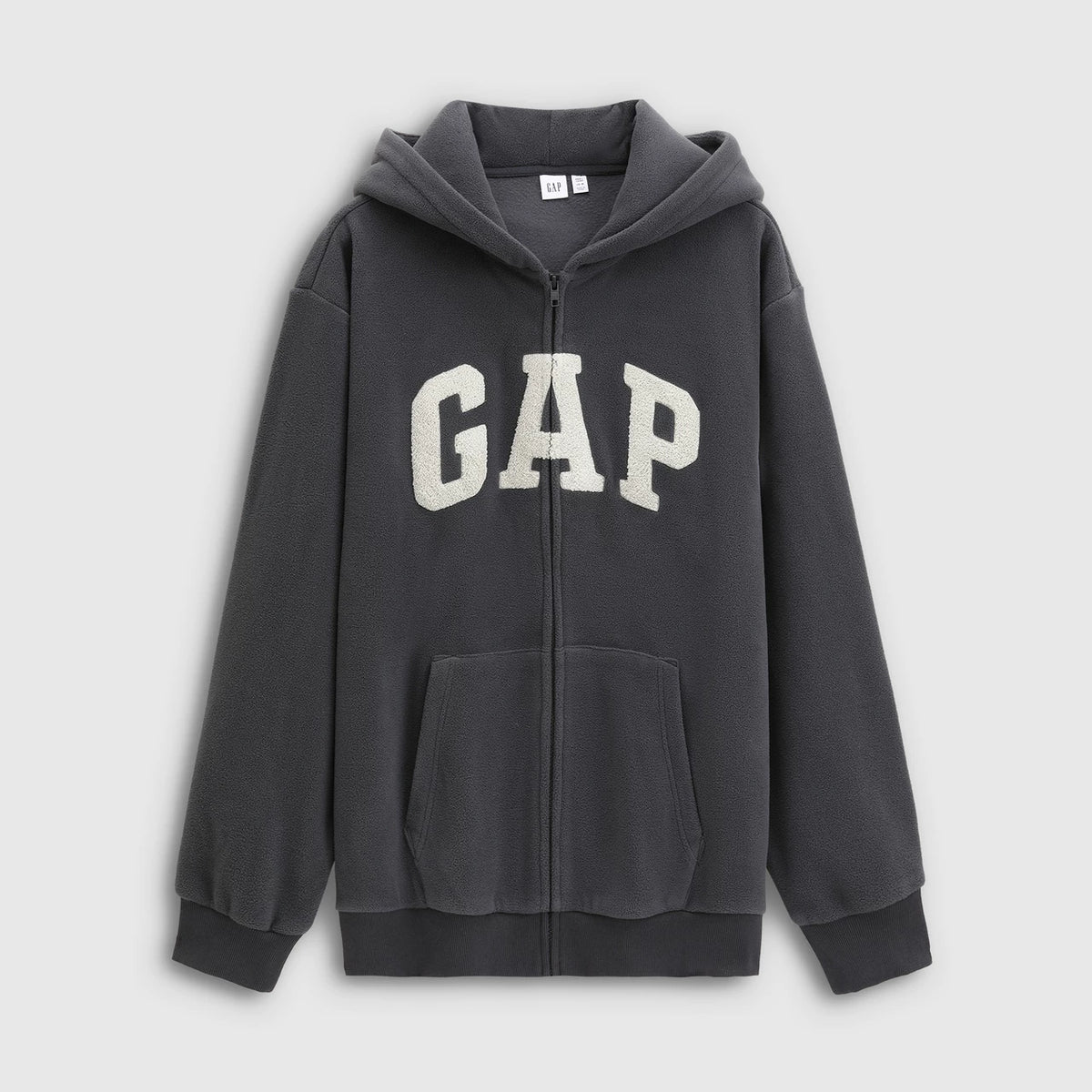 Cheng Yi endorses Gap men's and women's spring collection logo fleece hooded zipper sweatshirt 786693