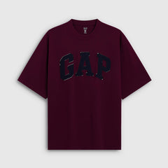 Gap Men's and Women's 2026 Summer New Cotton Logo Patch Loose Round Neck Short Sleeve T-shirt Top 891614