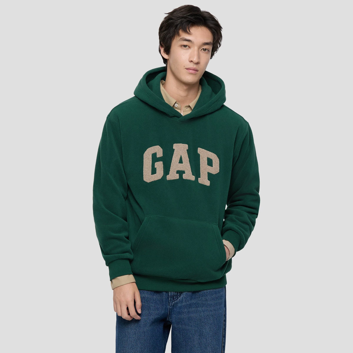 Cheng Yi endorses Gap men's and women's spring clothing logo, fleece logo, hooded sweatshirt 787414