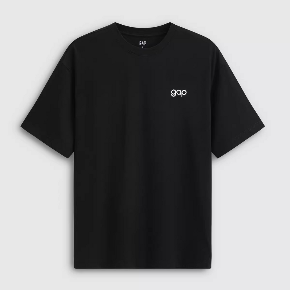 Cheng Yi endorses Gap men's and women's 2026 spring new classic pure cotton contrasting loose short sleeved T-shirt