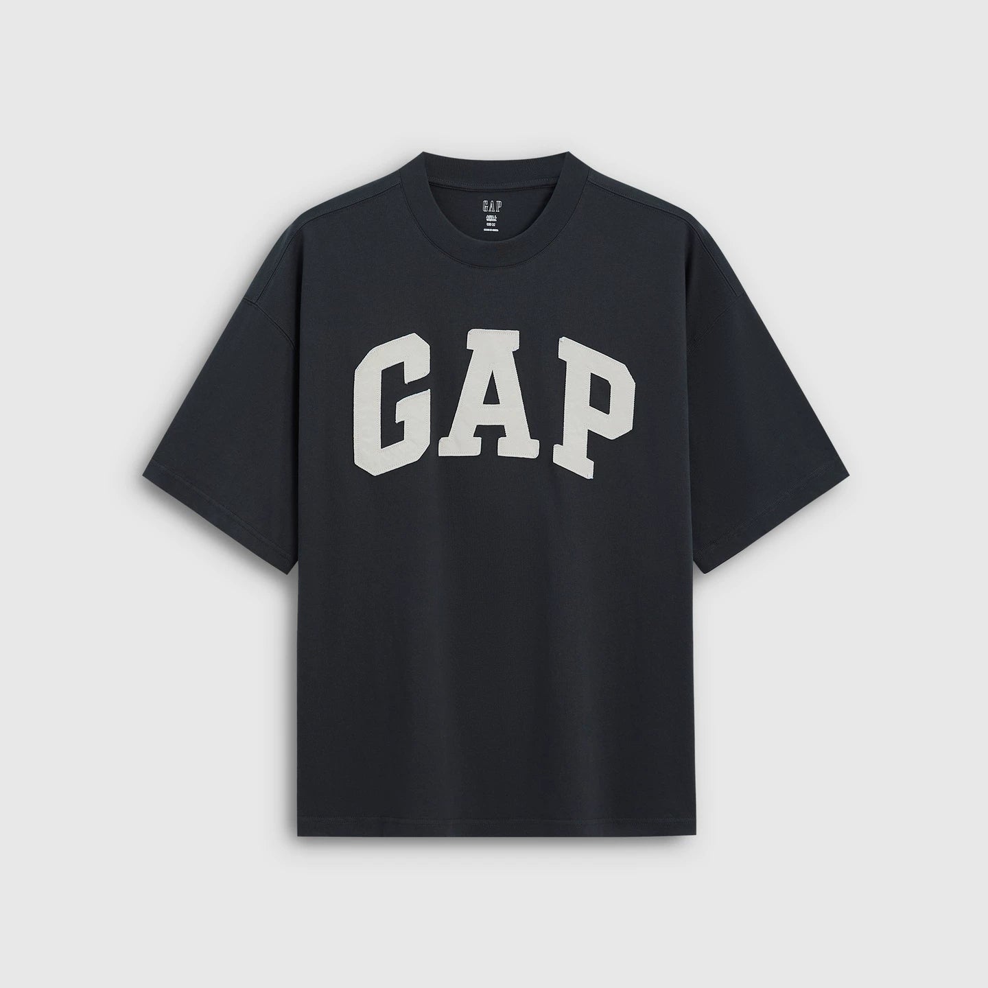 Gap Men's and Women's 2026 Summer New Cotton Logo Patch Loose Round Neck Short Sleeve T-shirt Top 891614