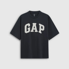 Gap Men's and Women's 2026 Summer New Cotton Logo Patch Loose Round Neck Short Sleeve T-shirt Top 891614