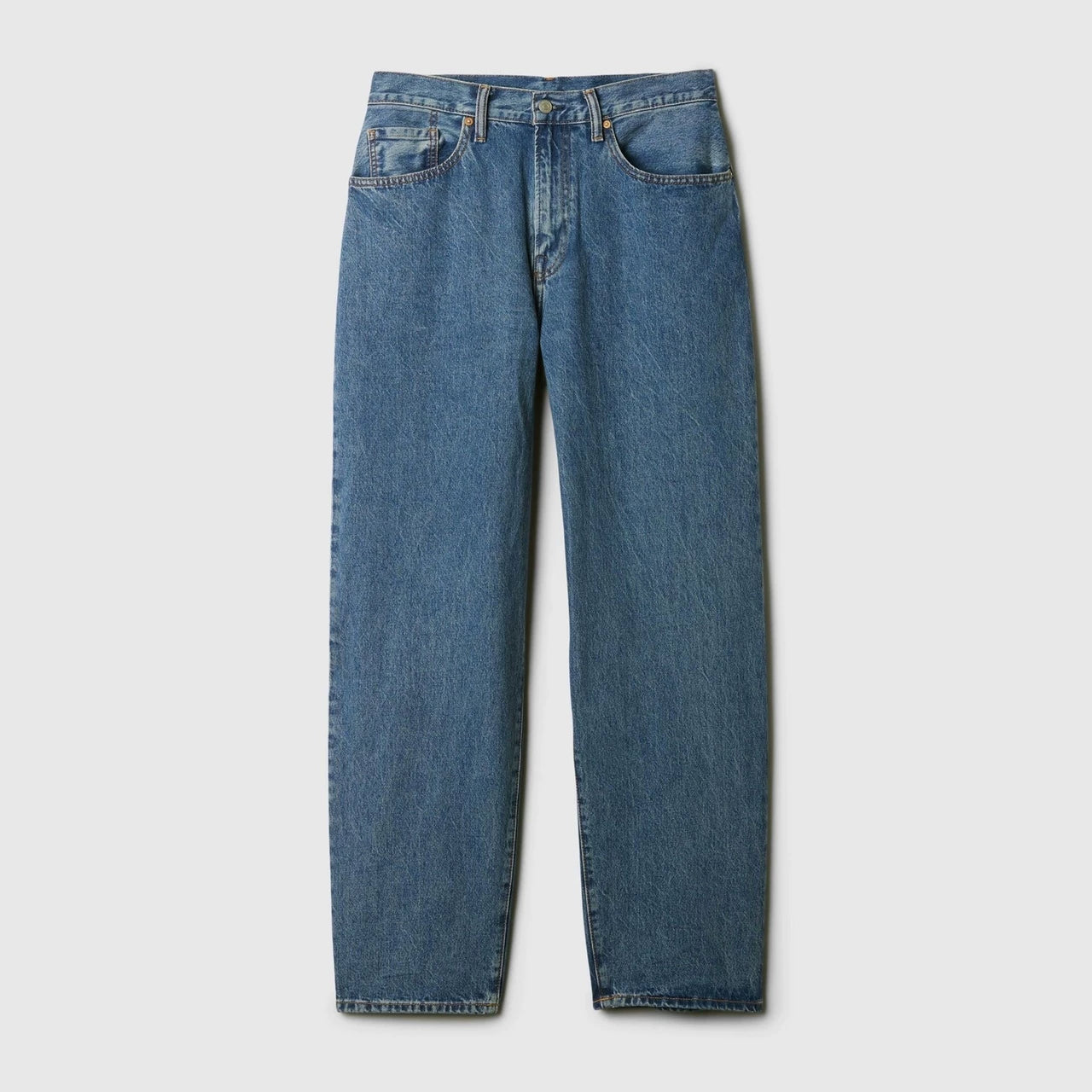 Cheng Yi's Same Style Gap Swinging Denim Series Loose Wide Leg Jeans US Version Unisex