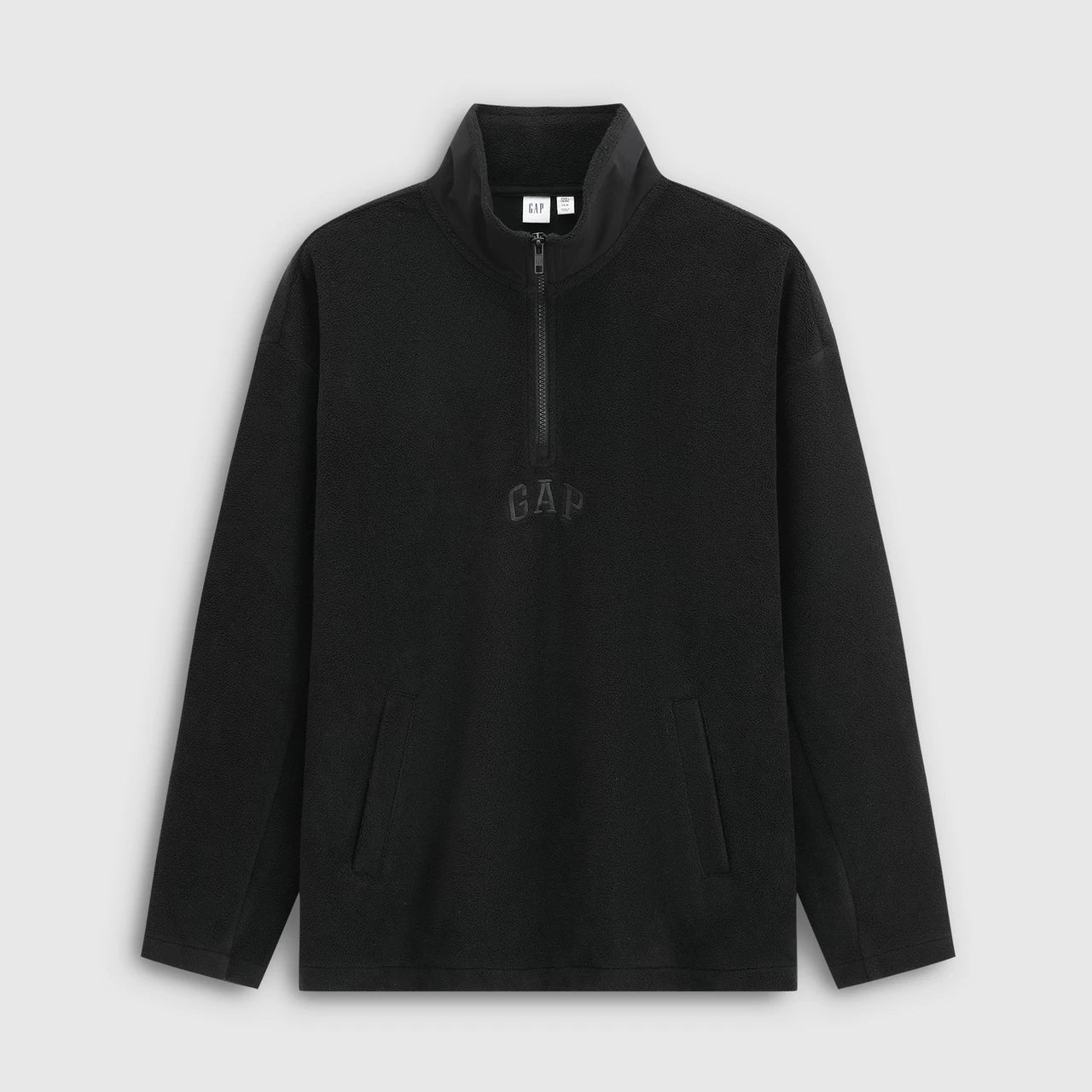 Cheng Yi endorses Gap men's and women's winter edition fleece stand up collar half zip hoodie 831292