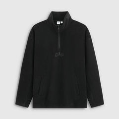 Cheng Yi endorses Gap men's and women's winter edition fleece stand up collar half zip hoodie 831292