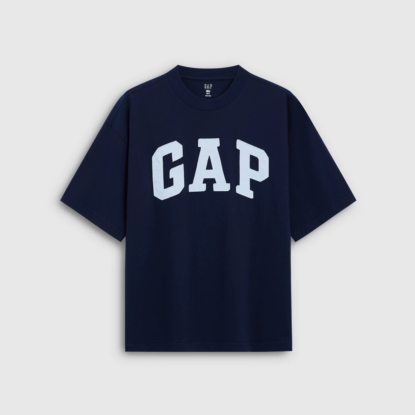 Gap Men's and Women's 2026 Summer New Cotton Logo Patch Loose Round Neck Short Sleeve T-shirt Top 891614