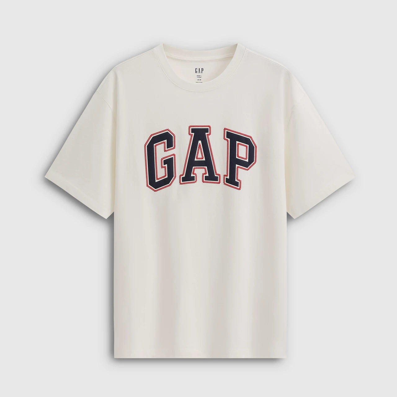 Cheng Yi endorses Gap men's and women's 2026 spring new classic pure cotton contrasting loose short sleeved T-shirt