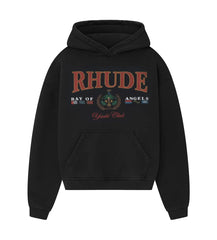 Rhude Bay of Angels Yacht Hoodie Black
