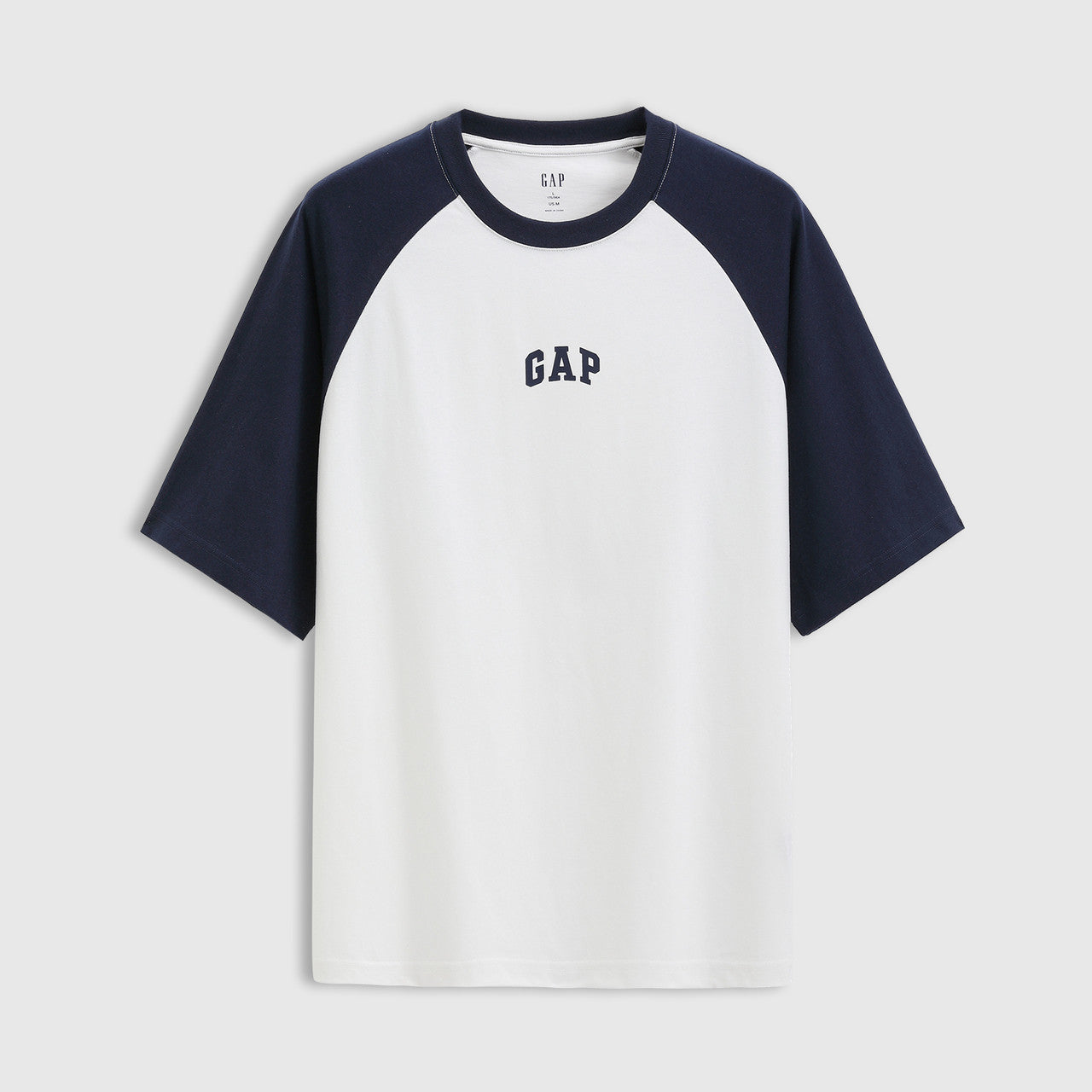 Gap Summer Collection Printed Logo Contrast Shoulder T-Shirt