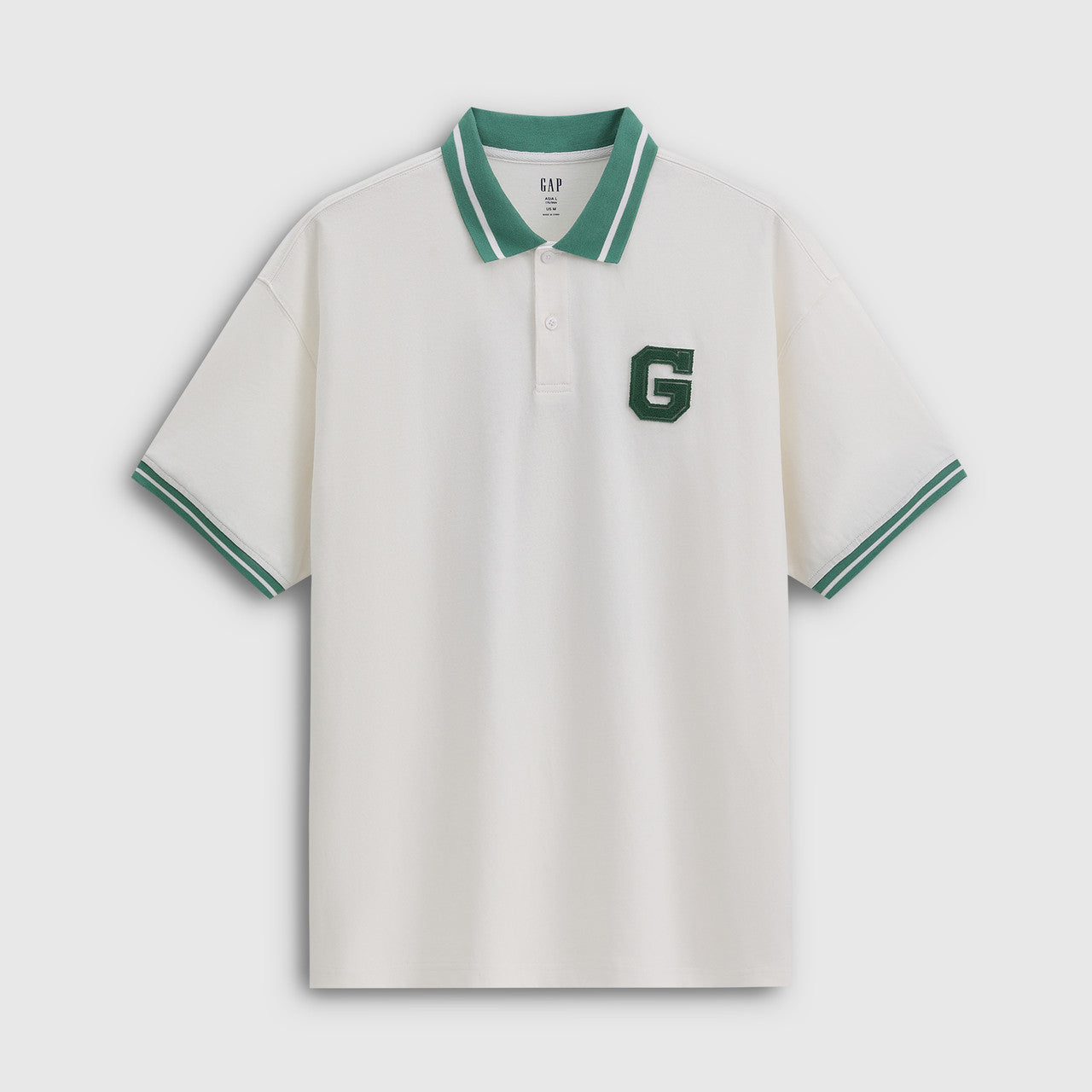 Gap Men's Summer New Style Logo Contrasting Color Polo Neck Short Sleeve Shirt