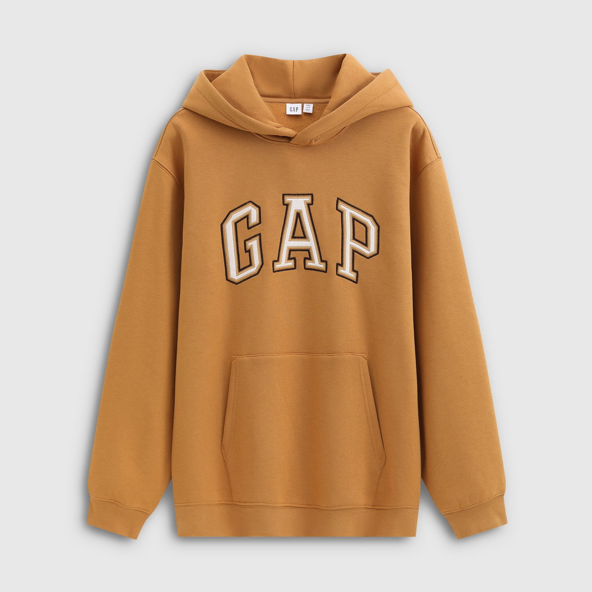 Gap 2025 Autumn New Velvet Hoodie Ginger Scratched Hoodie Top