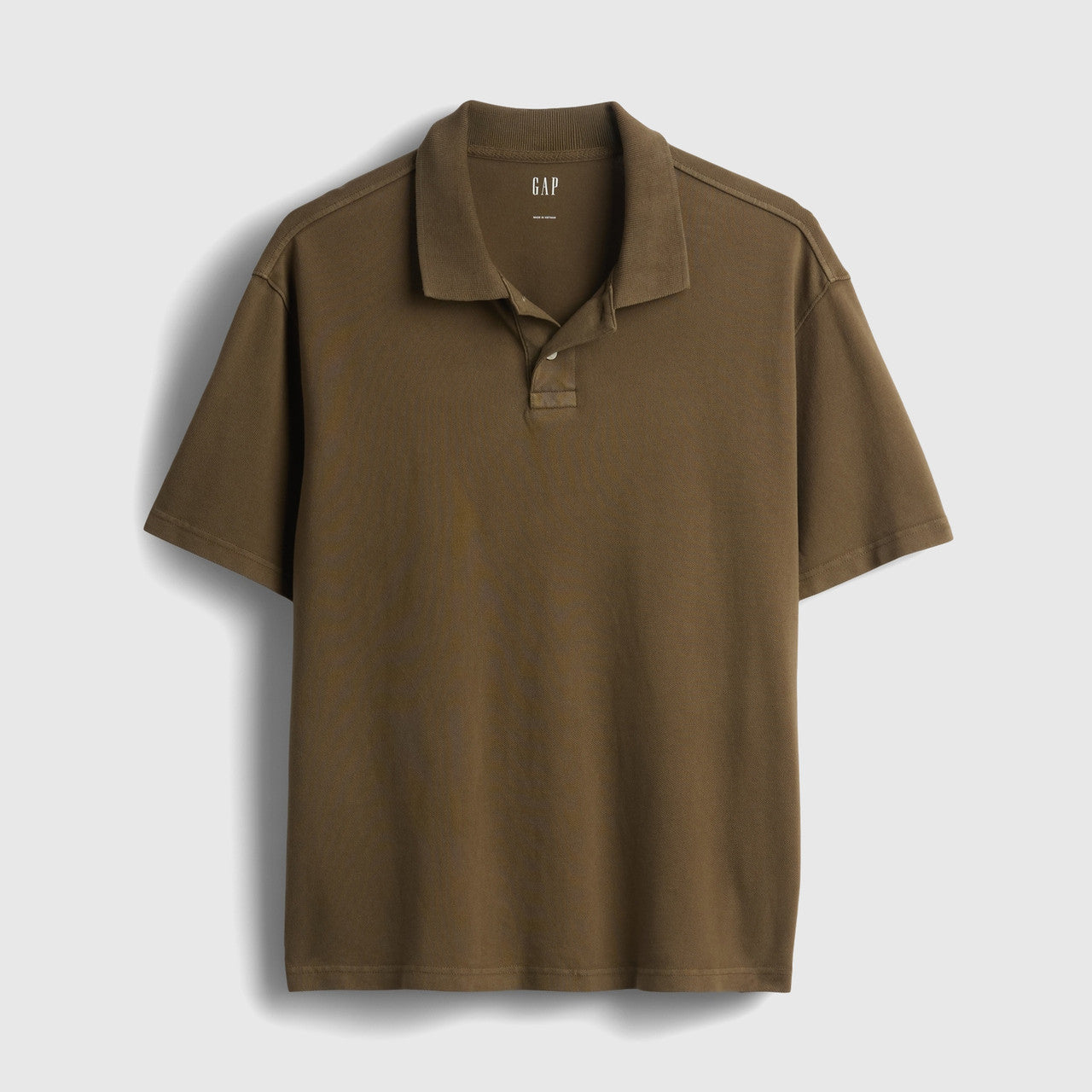 Gap Men's 2026 Summer New Collection Washed Short-Sleeved Polo Shirt