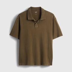Gap Men's 2026 Summer New Collection Washed Short-Sleeved Polo Shirt