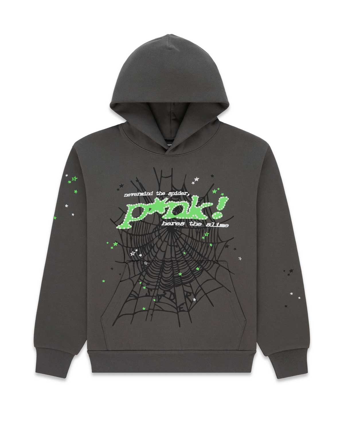 Sp5der P*nk V1 Hoodie Slate Grey