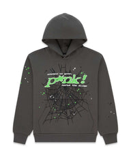 Sp5der P*nk V1 Hoodie Slate Grey