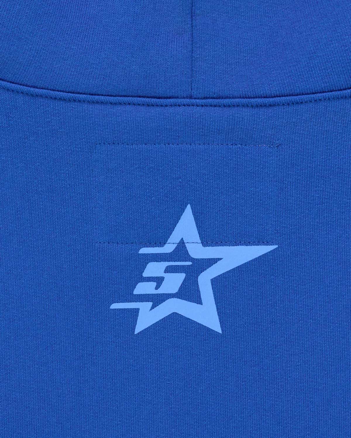 Sp5der Rhinestone Punk V2 Hoodie Blue