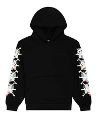 Sp5der Stone Hoodie Black