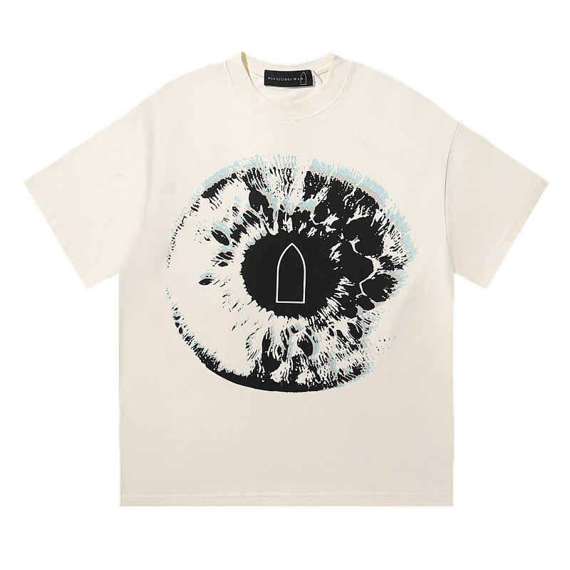 Who Decides War Eye Graphic Tee (Off-White / Cream)