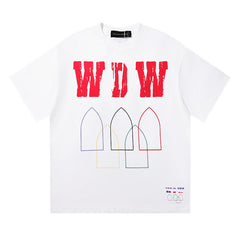 Who Decides War Stained Glass Cross Graphic Tee (Black)