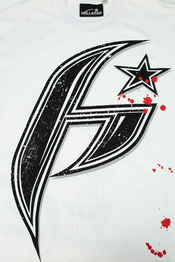 Hellstar Splatter Star "H" Oversized Graphic T-Shirt