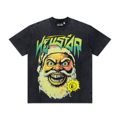 Hellstar Monster Graphic Washed Oversized T-Shirt – Black