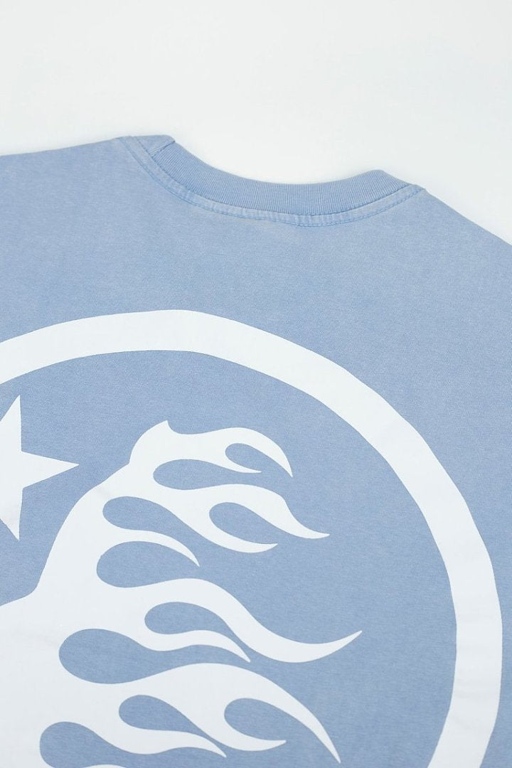 Hellstar Classic Logo Light Blue T-Shirt