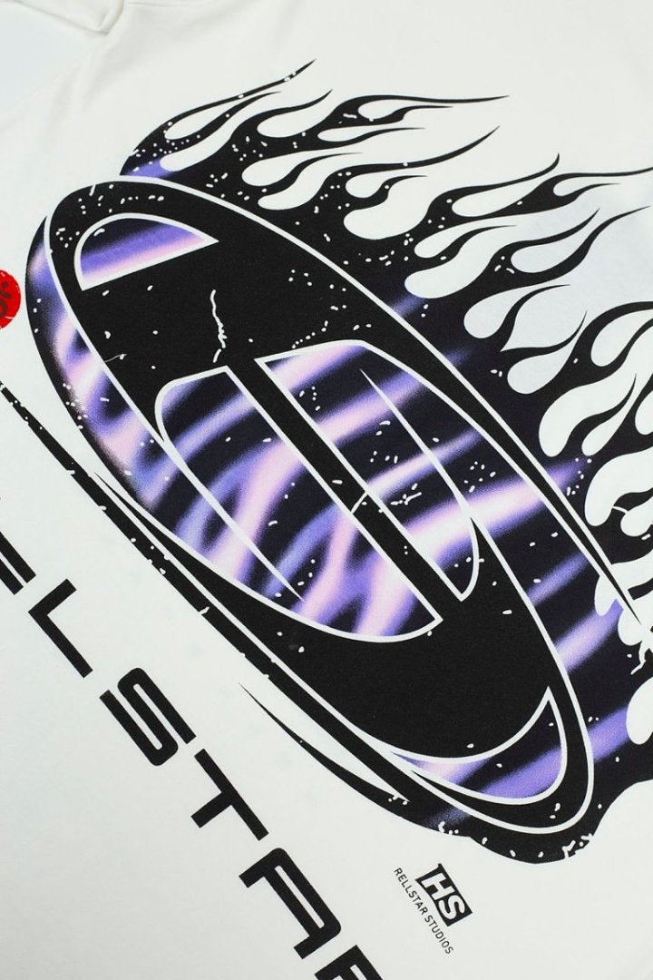 Hellstar Flame Graphic Oversized T-Shirt