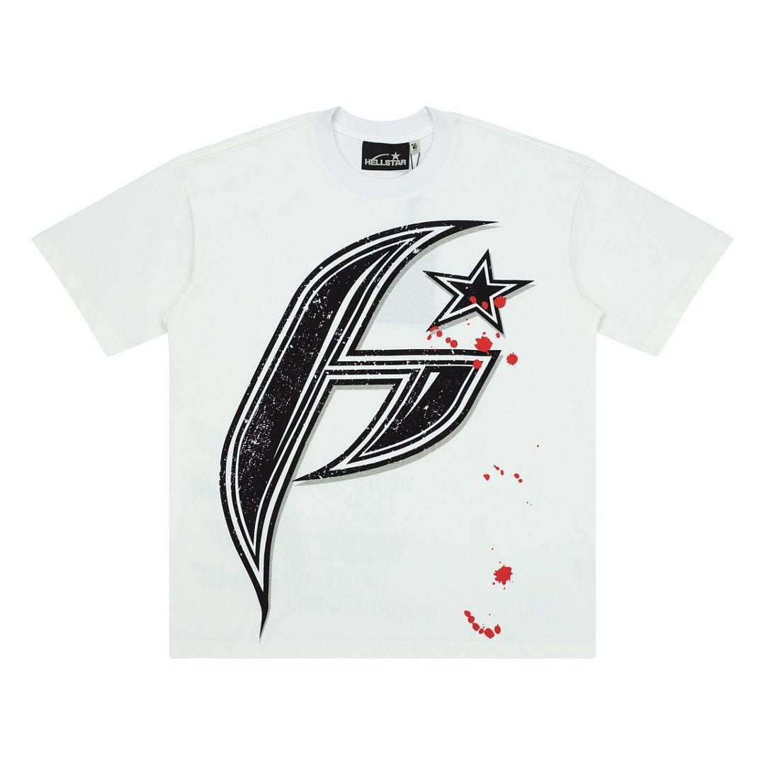 Hellstar Splatter Star "H" Oversized Graphic T-Shirt