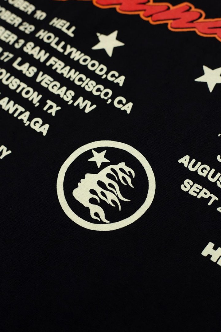 Hellstar "Path to Paradise" Orange Flame Logo T-Shirt