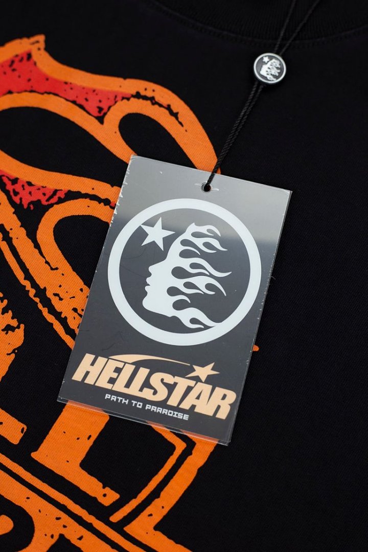 Hellstar "Path to Paradise" Orange Flame Logo T-Shirt
