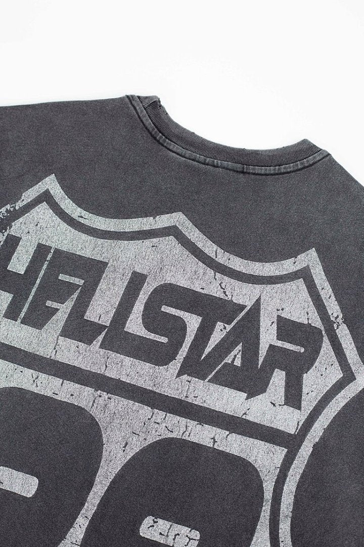 Hellstar Sports Vintage Washed Graphic T-Shirt – Black