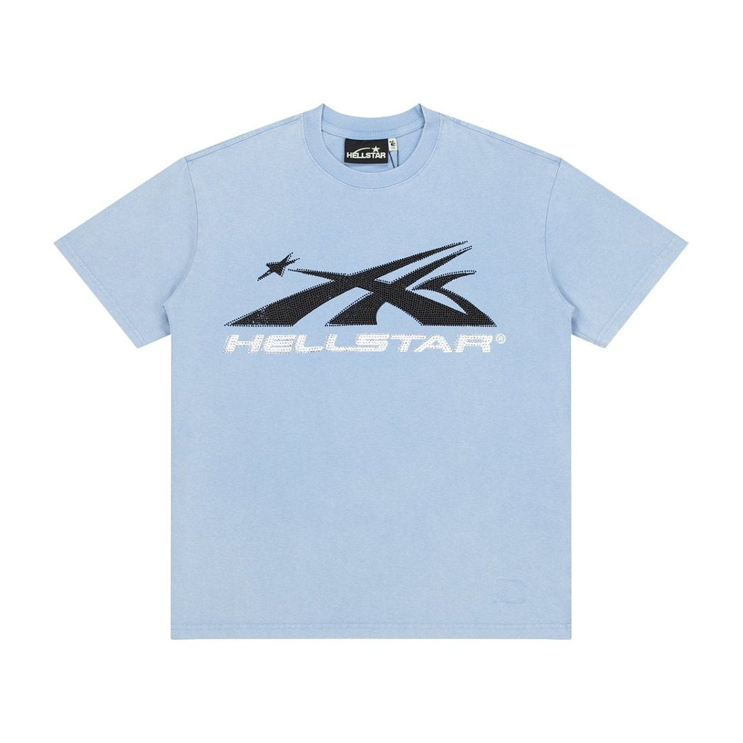 Hellstar Classic Logo Light Blue T-Shirt
