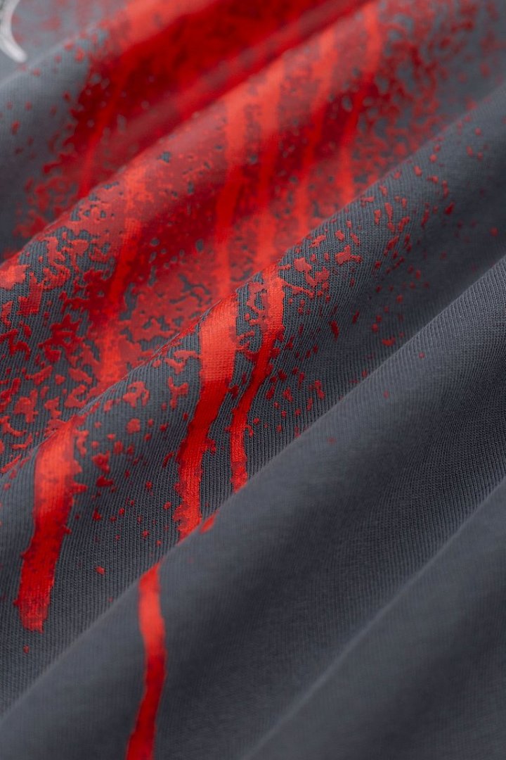 Hellstar Red Drip Gradient Vintage Washed Oversized T-Shirt