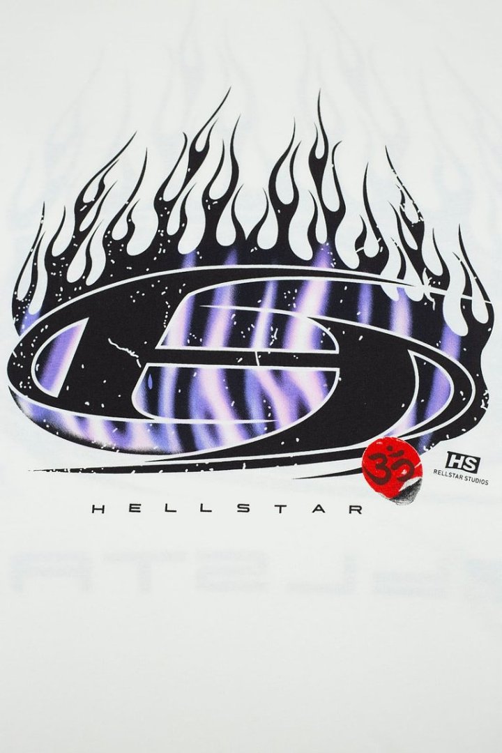 Hellstar Flame Graphic Oversized T-Shirt