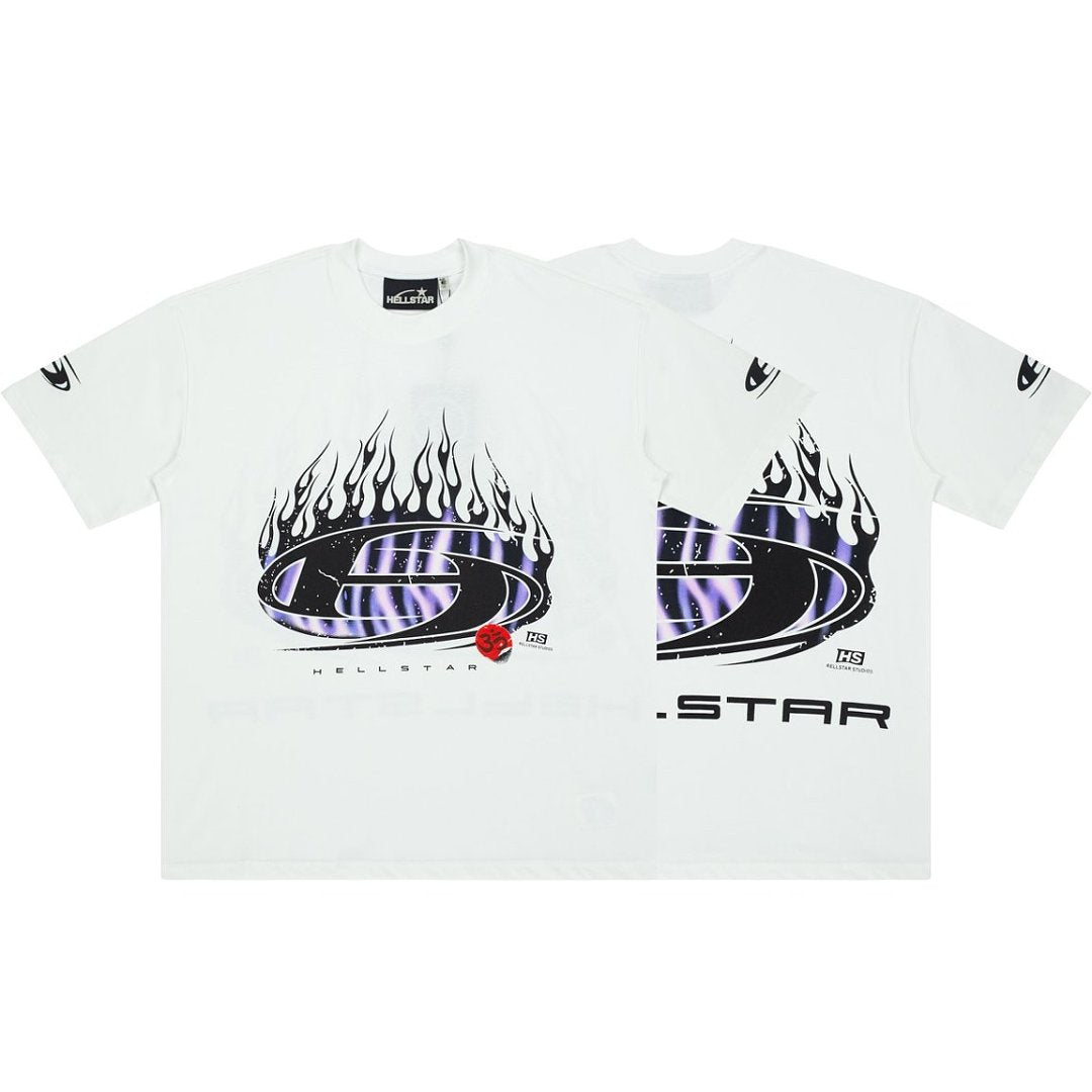 Hellstar Flame Graphic Oversized T-Shirt
