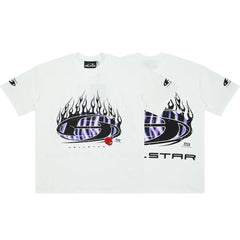 Hellstar Flame Graphic Oversized T-Shirt